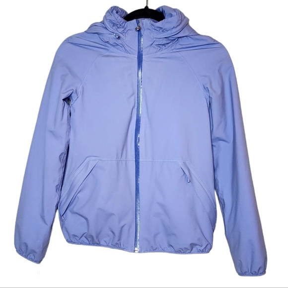 Ivivva Lululemon kids size 10 purple periwinkle jacket. - Picture 1 of 14